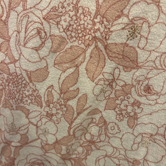 LC Lauren Conrad Floral Lace Tie Back Top Medium - Picture 2 of 12